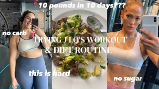 I tried j lo's no sugar no carb challenge for 10 days.. and here’s what happened