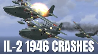 Water Landings, Collisions, Fails & Crashes! V19 | IL-2 1946 Crash Compilation
