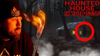 TERRIFYING ENCOUNTER AT HAUNTED HOUSE IN THE WOODS