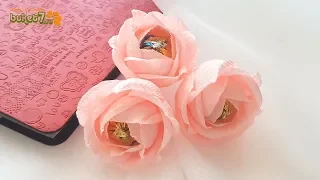 ROSES OF CANDY Roses of corrugated paper ☆ Bouquet of sweets ☆ Diy ☆ OWN HANDS