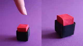 Mini Button Origami: Easy Antistress Paper Toy Without Glue • Origami Antistress Fidget Toy DIY