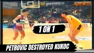 Drazen Petrovic DESTROYING Toni Kukoc 1 ON 1
