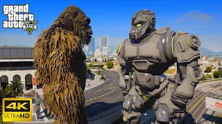 GTA 5 - King Kong VS Mecha King Kong in Los Santos