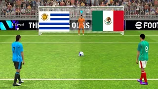 Uruguay vs Mexico Match | Penalty Shootout Match | Efootball Gameplay | International Friendly |