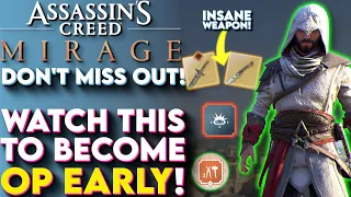 Become OP Early! Essential Tips & Tricks You Have To Do First! AC Mirage Beginner's Guide