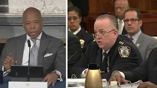 Mayor Adams defends NYPD officials who blasted critics on social media