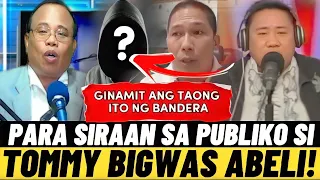 GINAMIT ANG TAONG ITO NG BANDERA PARA SIRAAN SA PUBLIKO SI TOMMY BIGWAS ABELI