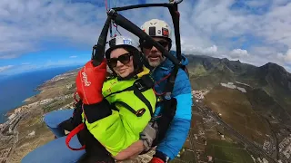 Biplaza de parapente con Nuriye en Tenerife - Insta360 X3