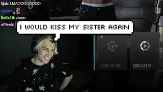 xQc says he would kiss his sister again