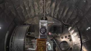Preparing NASA Glenn's Vacuum Chamber to Test High-Powered Thruster.