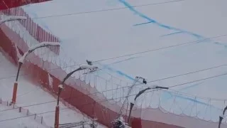 Hahnenkamm Rennen 2016 Crash Unfall 19-1-2016 Kitzbühel Streif