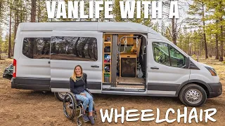 Paralympic Athlete in Camper Van w/ Wheelchair Lift