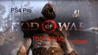 God of War 5 Возрождение Легенды|Бог войны прохождение|TEST DRIVE|стрим с PS4 Pro на русском #1