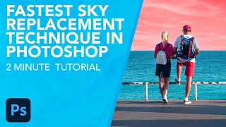 Crazy Fast Sky Replacement in Seconds! - Photoshop 2021 Tutorial