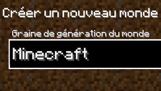 A quoi ressemble la Seed "Minecraft" ?