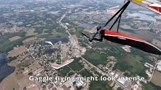 Gaggle Flying During Hang Glider Competition