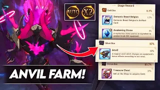 *NOT F2P FRIENDLY* How To Auto Farm Anvils WITHOUT USING HOURGLASS?! (7DS Guide) 7DS Grand Cross