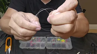 make your own sabiki bait without glue and how to put in the main line