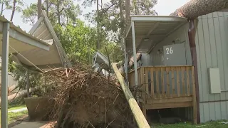 Houston, Texas storms: Houston ISD superintendent surveys storm-damaged schools