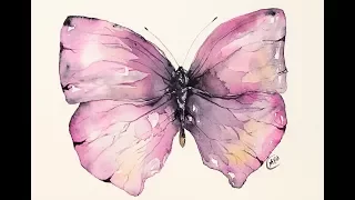 Watercolor Layers Painting Butterfly Tutorial