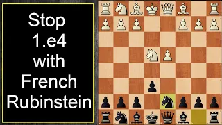 Opening for black against 1.e4 | French - Rubinstein Variation | Lesson for Advanced players