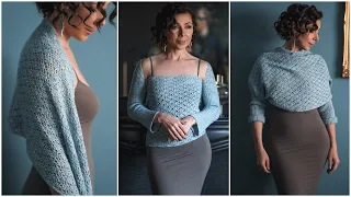 Step-by-Step Instructions to Easily Crochet & Style the Embrasser Bolero/Shrug!