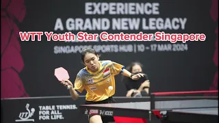 Top Table Tennis Points | WTT Youth Star Contender Singapore 2024 Tan Zhao Yun