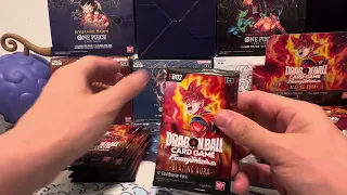 Dragonball FUSION WORLD Blazing Aura Box OPENING!!!!