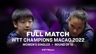 FULL MATCH | SUN Yingsha vs Xiaoxin YANG | WS R16 | WTT Champions Macao 2022