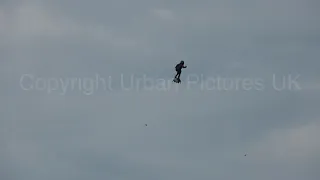 Franky Zapata: French hoverboard inventor successfully crosses English Channel