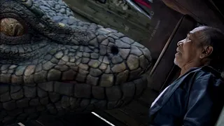 Several students went to the island to anger the python, and the old man died in order to save them!