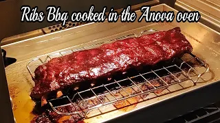 Ribs cooked in my Anova oven at home .. Entertainment ( Subtitles ) @ChefJasonznc