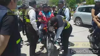 Incautan moto colectivo con chófer incluido colectiveros Ayacucho noticias se llevaron mi moto