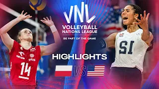 🇵🇱 POL vs. 🇺🇸 USA - Highlights | Week 2 | Women's VNL 2024