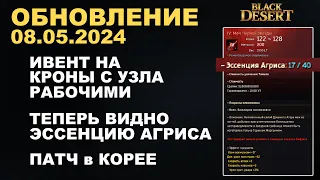 🔔 КРОНЫ с УЗЛА (ИВЕНТ) ♦ КОЛЬЦО ДЕБОРИКИ в КОРЕЯ ♦ Обнова в БДО 08.05.24 (BDO-Black Desert)