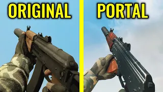 Battlefield Bad Company 2 Original vs Portal - Weapons Comparison