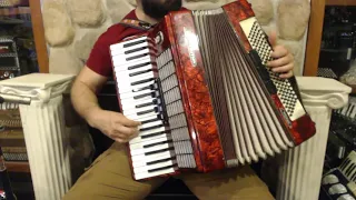 4824 - Red Weltmeister Stella Piano Accordion LMM 41 120 $999