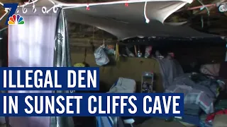 Sunset Cliffs Cave Turned Into Illegal Home | NBC 7 San Diego