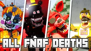 All FNAF Animatronic Deaths in Mincraft (1-6) [Dany Fox Addons]