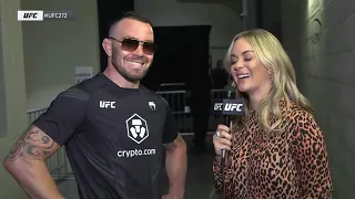 Colby Covington Leaves Laura Sanko Speechless! #ufc #colbycovington #laurasanko