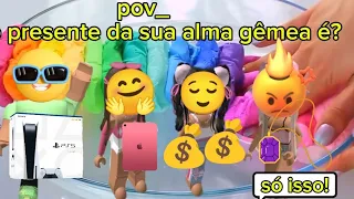 história de Roblox com fundo de slime _pov sua alma gêmea te enviou um presente? #viral #história