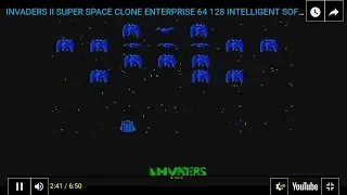 INVADERS II SUPER SPACE CLONE ENTERPRISE 64 128 INTELLIGENT SOFTWARE MANUFACTURER SIXTY FOUR ONE TWO