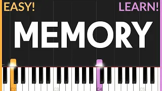 Memory - From Cats | EASY Piano Tutorial