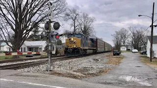 Railroad Shoo-Fly Revisit, Lighting Bolt Trains, New RR Crossing With Spur & CSX Train With DPU