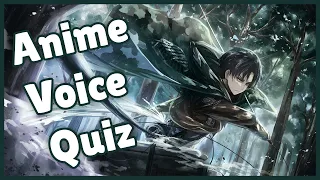 Anime Voice Quiz [30 characters] easy - hard