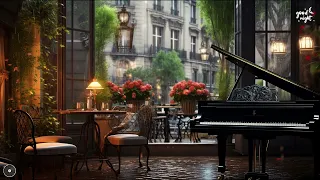 Rainy day, heart-healing jazz music + rain sound ASMR