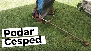 HAZLO TÚ MISMO JARDINERÍA: podar cortar el cesped jardín grama con desmalezadora