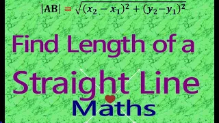Easy way to calculating length of a straight line.