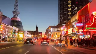 Nashville Driving Tour - Downtown, Broadway & Honky-Tonk - Tennessee, USA