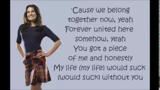 Glee - My Life Would Suck Without You (lyrics)